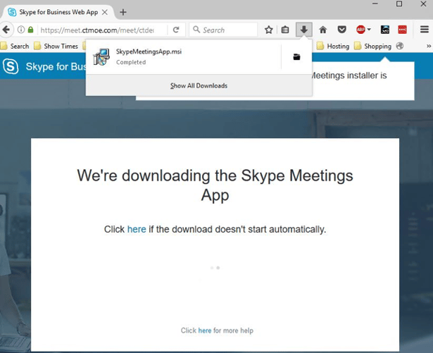 Skype4B Meeting Experience 