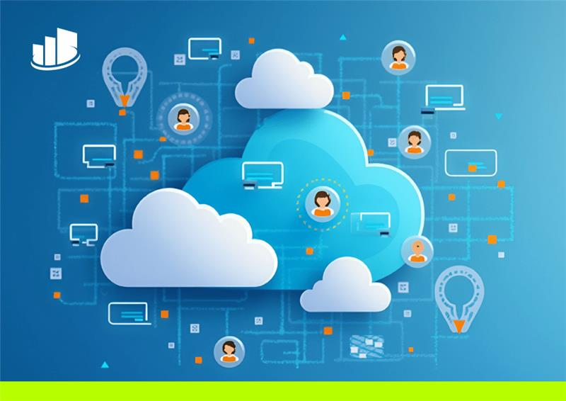 Cloud communications and direct-to-carrier Microsoft Teams integration with connected users and devices, representing Operator Connect and UCaaS solutions.