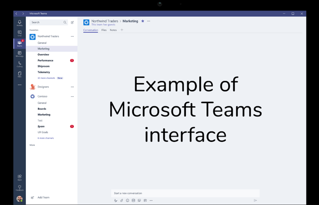 Microsoft Teams Interface