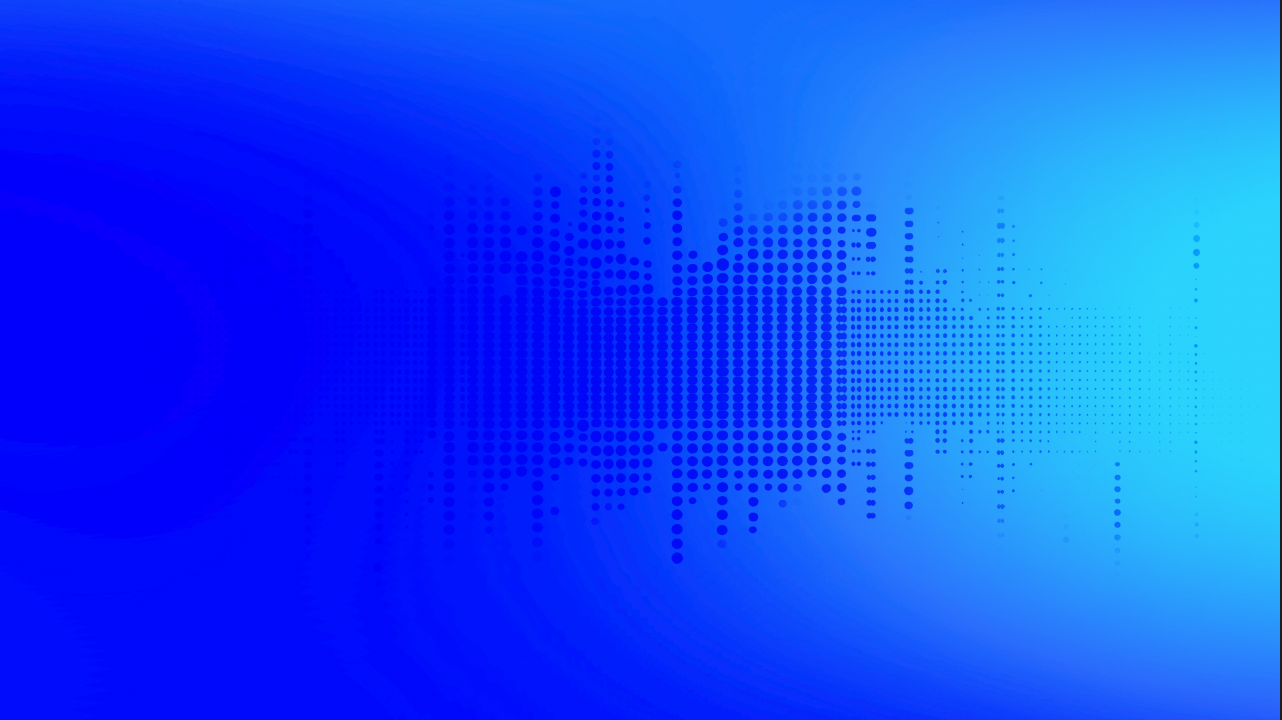 blue gradient with sound wave